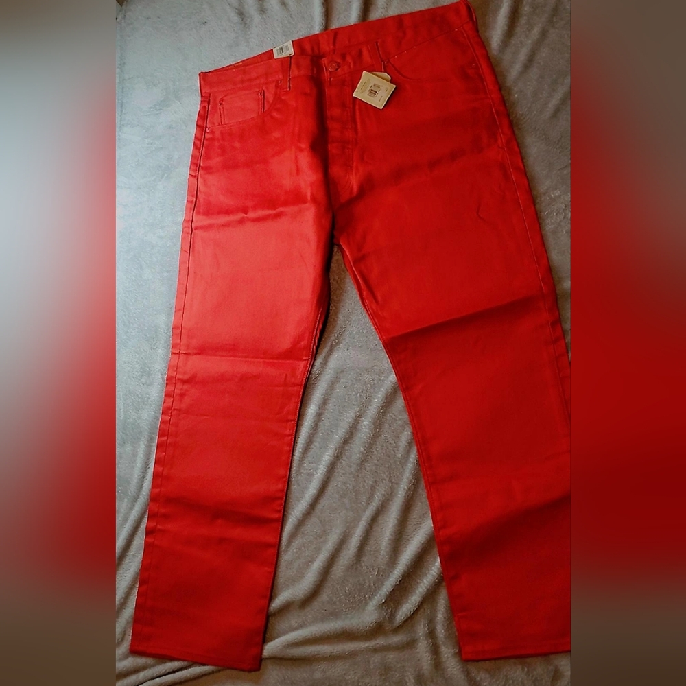 Levi's 501 Red Jeans NWT